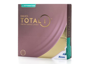 Photos - Glasses & Contact Lenses Alcon Dailies Total 1 for Astigmatism 90 Pack 