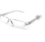 Octane Reading Glasses: White Contact Lenses